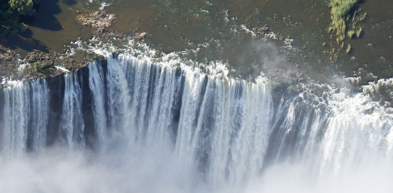 Victoria Falls, one of the world heritage sites in Zimbabwe and also one of the natural wonders of the world